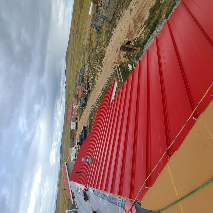 Red Metal Roof - Hartsel
