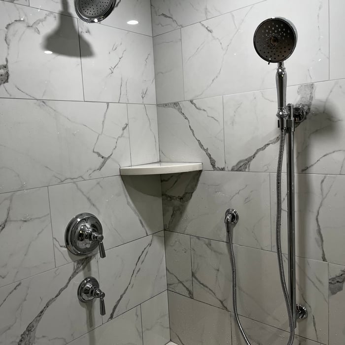 Left side shower