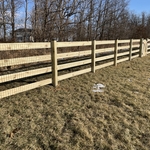 4' Four Board Paddock Fence w/ Wire