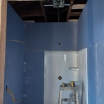 Bathroom drywall Install