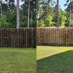 Before/ After Wood Fence