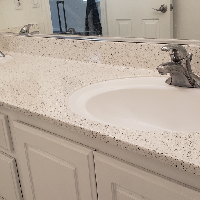 Bath Vanity counter re-glaze