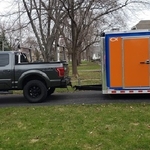 Roof cleaning trailer