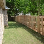 Shadow box is a simi-private fence. Privacy +or-