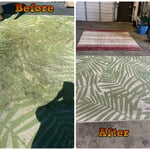 Dirty leaf rug