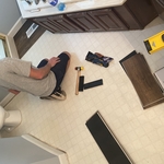 Before bathroom lvp