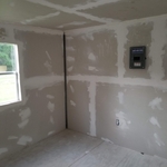 She shed dry wall and mudd
