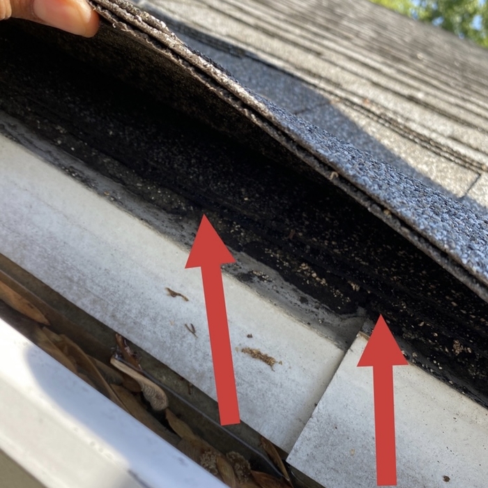 Improper roof repair