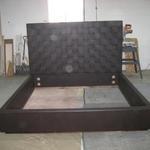 Leather bed