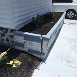 Old cracked planter