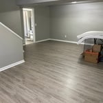 Basement LVP Installation