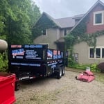 15 yd trailer at residential property