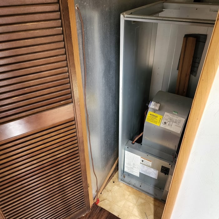 Old AIr handler with no AC