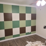 Green checkered pattern