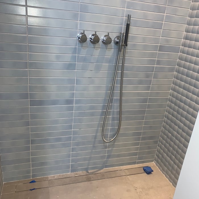 Finish shower trims installation