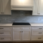 3x6 subway tile above stove top