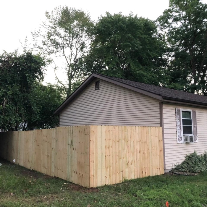 Wood fence