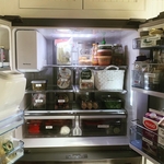 Organized fridge after