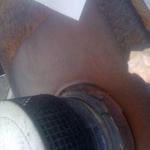 Rusted metal cap