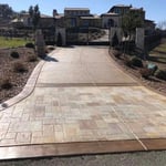 STAINED STAMPED CONCRETE