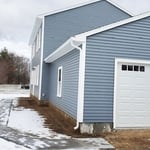 Colonial style house gutters