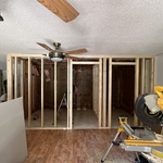 Framing Master Bathroom & Closet