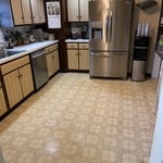 Kitchen floor before