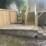 Side view of walkway with steps