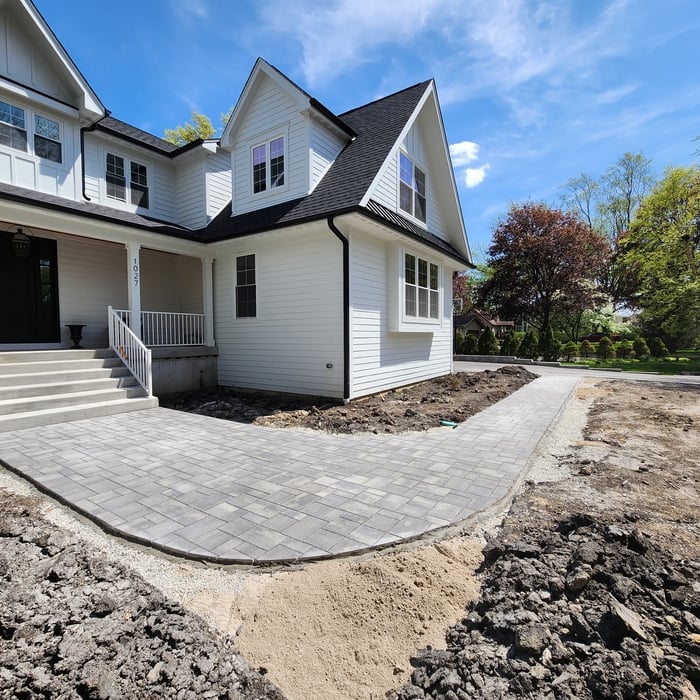 Wide view of walkway