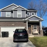 2-story Modern 2-car attached garage on Full Basem
