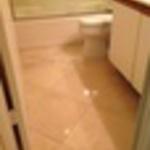 Travertine After grout color change