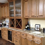 Custom Kitchen - Wine and Beverage Area