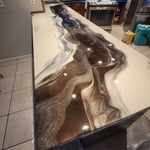 Epoxy kitchen countertop