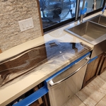 Epoxy kitchen countertop