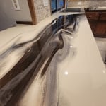 Epoxy kitchen countertop