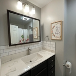 Bathroom Backsplash & Fan Upgrade
