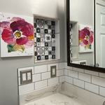 Bathroom Backsplash & Fan Upgrade