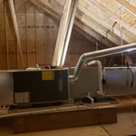 Beautiful installation of a 3 ton heat pump