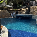 all glass tile pool