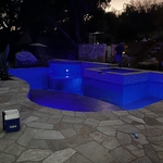 all glass tile pool