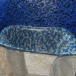 all glass tile pool