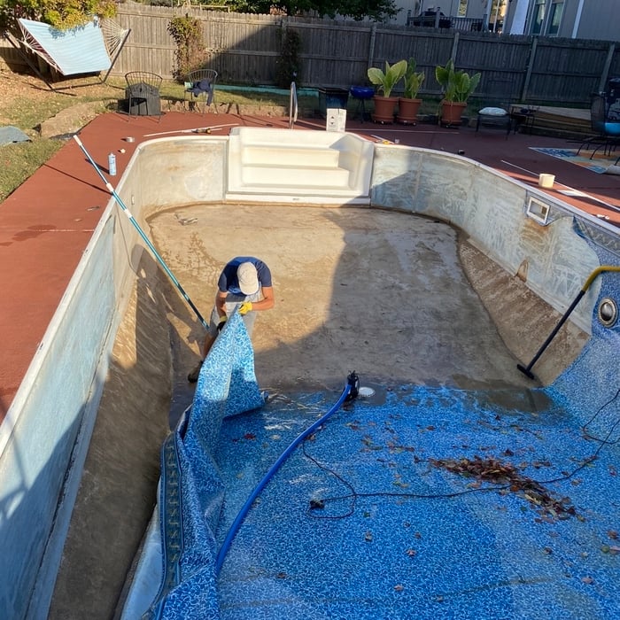 Inground Pool Liner Installation