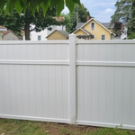 Vinyl privacy fence