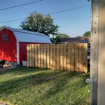 Mowed Lawn and Repaired Fence