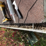 Clogged gutter