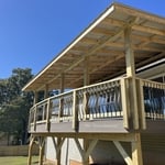 Shed Roof w/ Rounded Deck