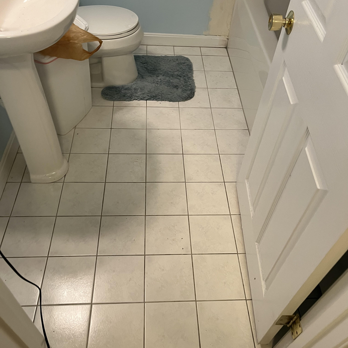 leaking upstairs tub