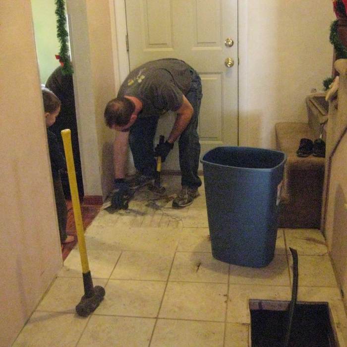 Tile back to hardwood