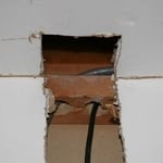 hole in ceiling