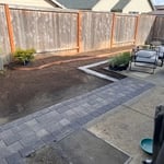 Walkway and Flower bed